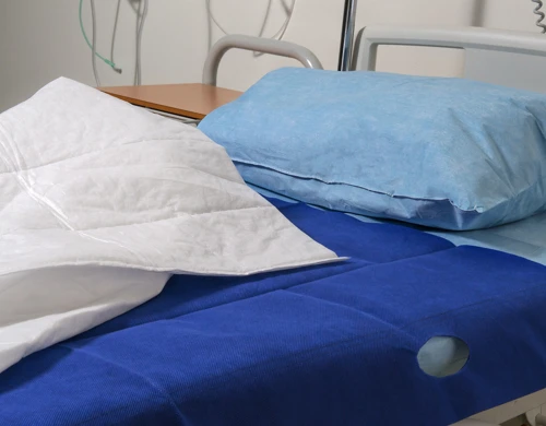 Blå lakan.