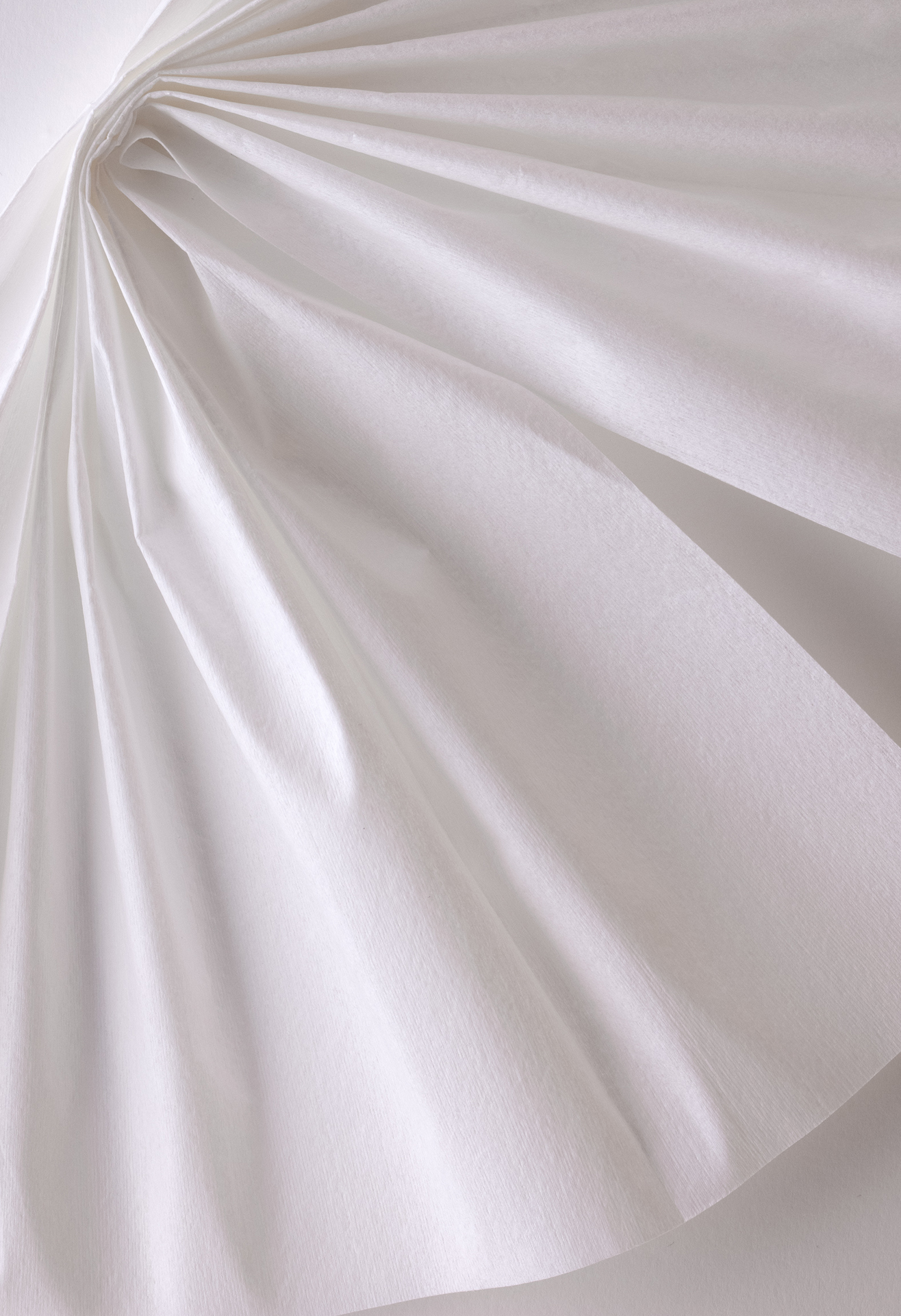 Slät draperad torkduk.