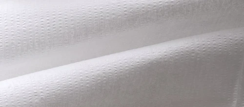 Kräppad draperad torkduk.